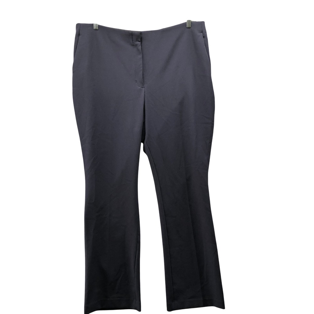 Express Womens XL Navy Blue High Rise Bootcut Flare Dress Pants Office Siren